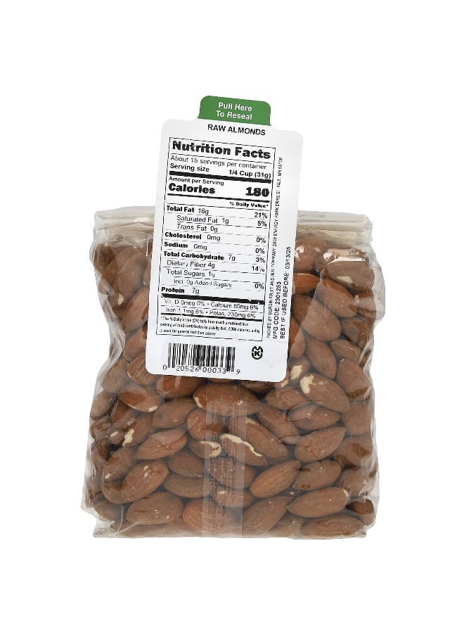 Bergin Fruit and Nut Company Bergin Fruit and Nut Company, Raw Almonds, 16 oz (454 g)  - Image 2