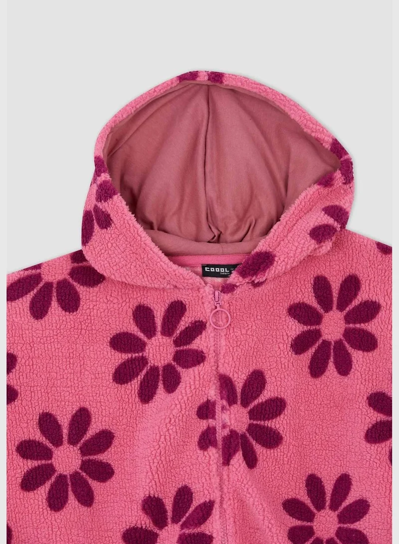 DeFacto Woman Oversize Fit Hooded Long Sleeve Knitted Cardigan