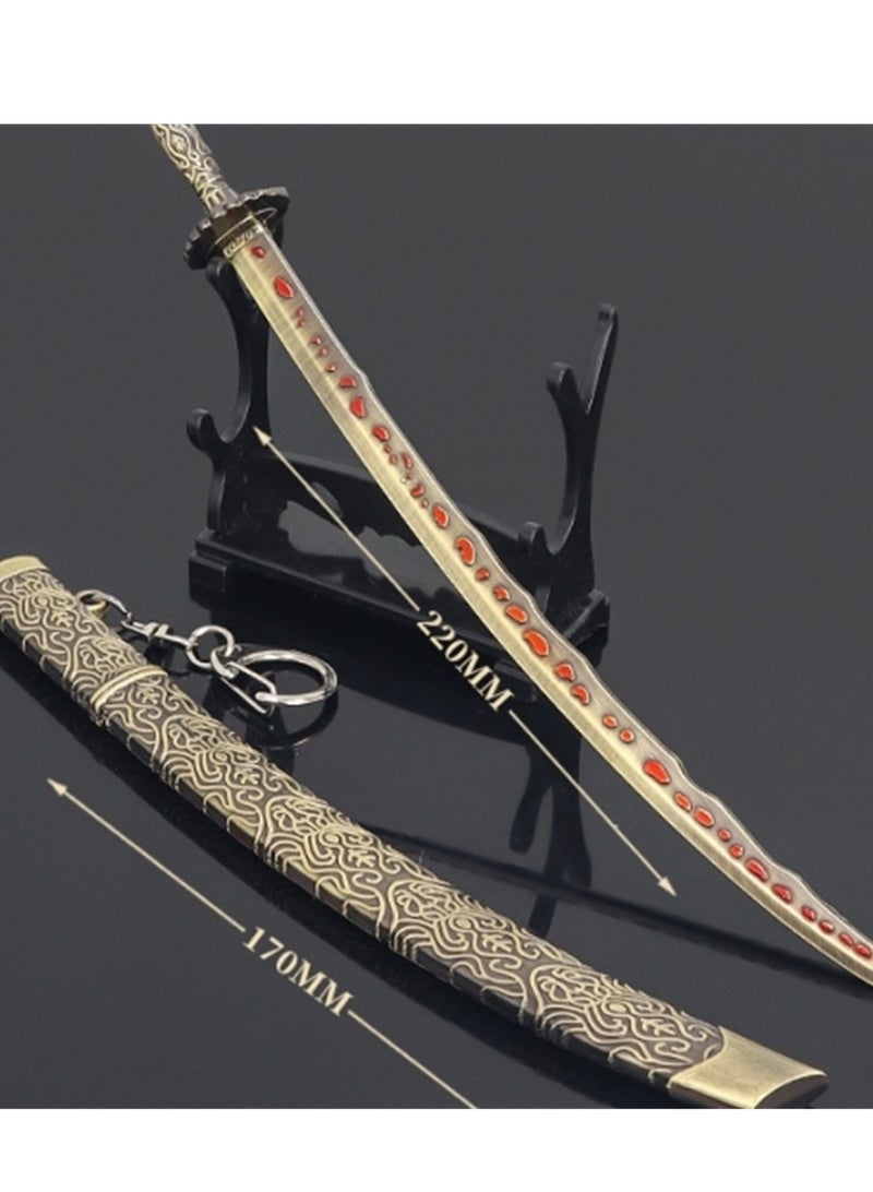 دعامات لعبة Elden Ring، سلاح معدني، زينة لعبة، سلسلة مفاتيح معدنية - Image 3
