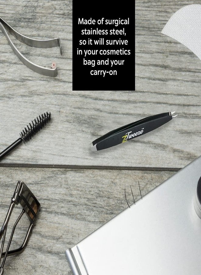 DreamCut Slant and Dual Ended Point Tips Tweezers Precision Crafted for Eyebrows Ingrown Hair two in one Tweezers for Ease of use Z-Tweeze PATENTED by DreamCut - Image 4