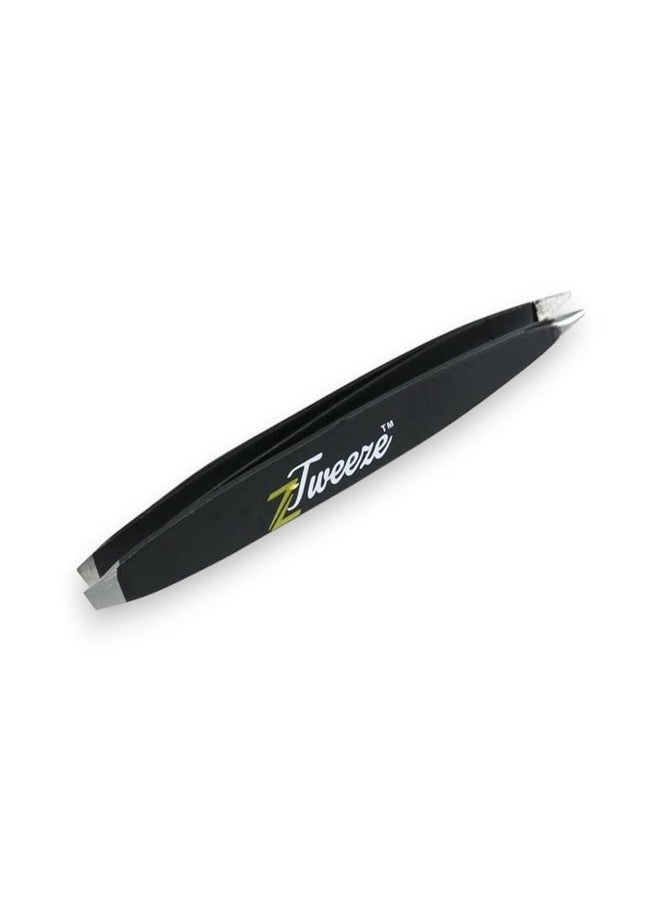 DreamCut Slant and Dual Ended Point Tips Tweezers Precision Crafted for Eyebrows Ingrown Hair two in one Tweezers for Ease of use Z-Tweeze PATENTED by DreamCut - Image 1