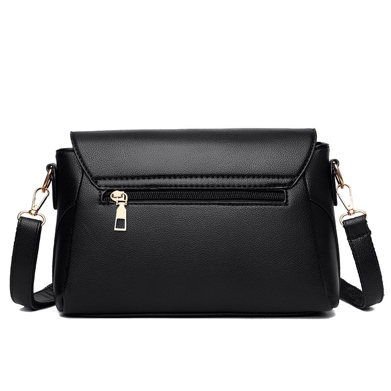 New Women'S Bag Shoulder Bag Fashion Casual Small Bag Pu Leather Crossbody Bag Leaves Trendy All-Match Mother Bag Women'S Bag - Image 4
