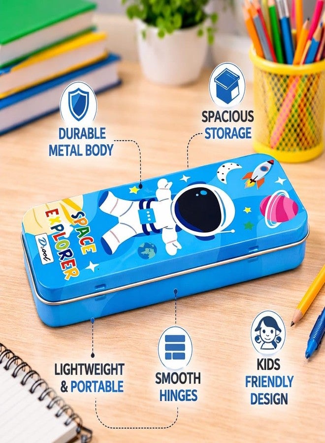 Tera13 TERA 13 Space Pencil Box Colorful, and Very Useful for Keeping My Stationery Safe and Organized. Best Return Gift for Kanjak, Birthday & School Events (Space (Pack of 12)) - Image 4