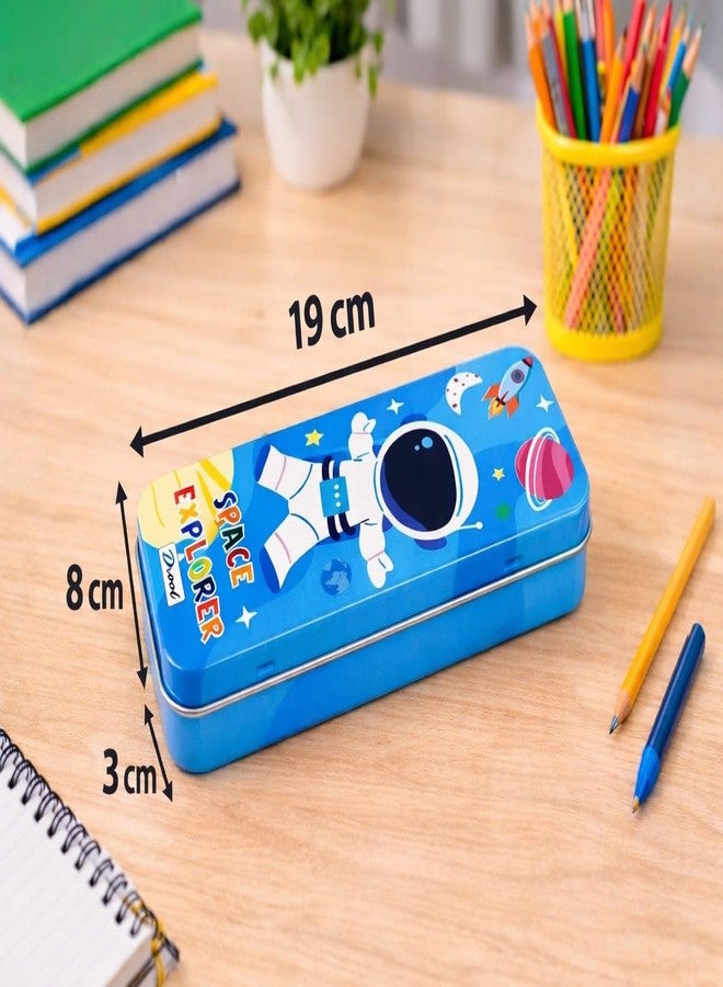 Tera13 TERA 13 Space Pencil Box Colorful, and Very Useful for Keeping My Stationery Safe and Organized. Best Return Gift for Kanjak, Birthday & School Events (Space (Pack of 12)) - Image 5