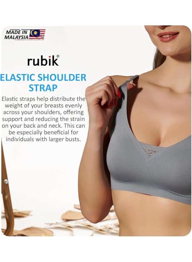 Rubik Comfortable For Yoga Gym Training Running Workout Fitness (X-Large, Grey) - Image 3