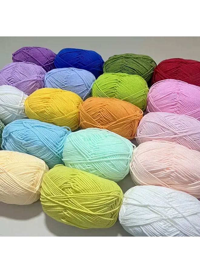 10pcs Premium Polyester Knitting Crochet Yarn Soft Black DIY Handmade Crafts - Image 4