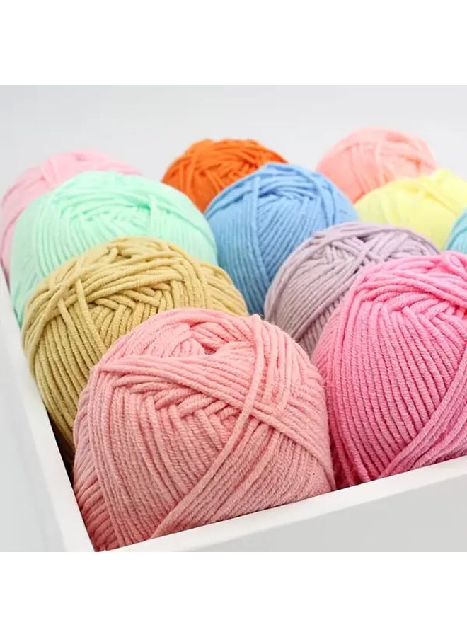 10pcs Premium Polyester Knitting Crochet Yarn Soft Black DIY Handmade Crafts - Image 5