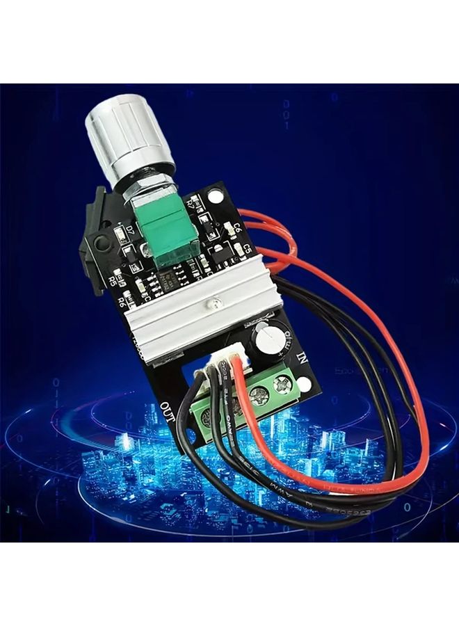 PWM DC Motor Regulator 6V 28V 3A Speed Controller With Start Stop Switch - Image 4