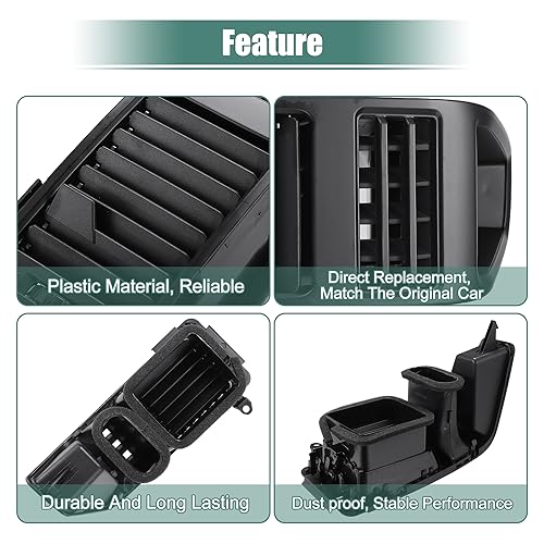 uxcell Center Dash A/C Air Vent Outlet Panel for Nissan Armada 2005-2007 for Nissan Titan 2004-2008 for Infiniti QX56 AC Vent Grille Assembly Right Side 68420-7S000 - Image 4