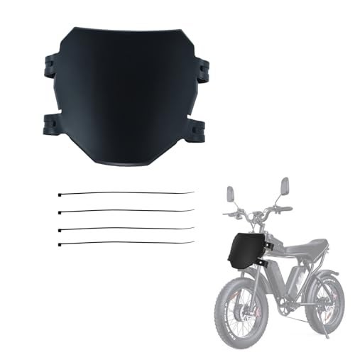 KZLM Electric Dirt Bike Number Plate Front License Plate for tuttio Soleil 01 Ridstar Q20 Super 73 S1 S2 R RX Macfox Electric Commuter E Bike Black - Image 1