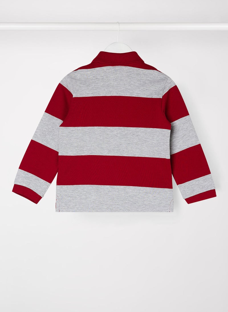 LACOSTE Kids/Teen Striped Cotton Polo Shirt  - Image 2