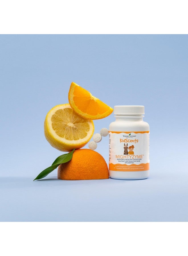 Young Living KidScents MightyZyme Chewable Tablets - 90 ct - Children's Digestive Enzyme Supplement - Natural Digestion Support for Kids - Kid-Friendly Products - Image 2