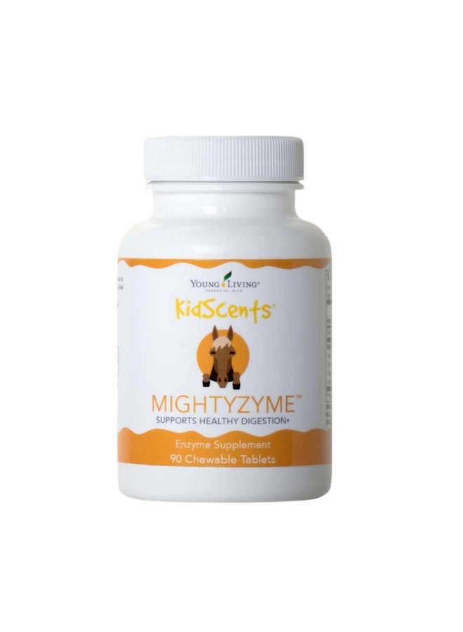 Young Living KidScents MightyZyme Chewable Tablets - 90 ct - Children's Digestive Enzyme Supplement - Natural Digestion Support for Kids - Kid-Friendly Products - Image 1