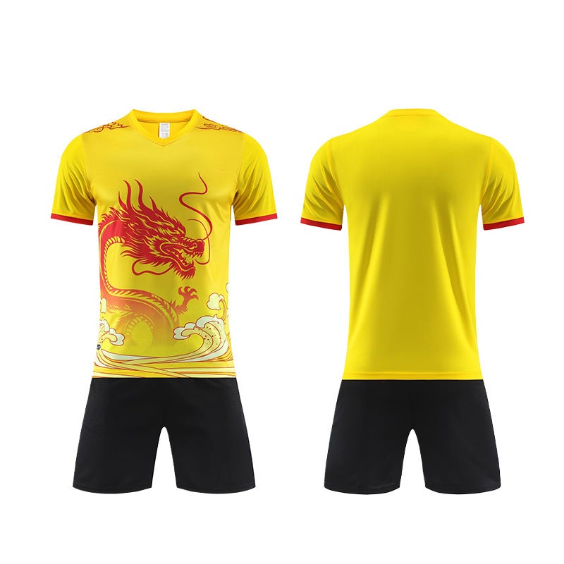 Dragon Pattern Dragon Boat Suit Adult Suit Dragon Boat Race Sports Short-Sleeved Gradient Quick-Drying Team Training Team Uniform Printing - Image 5