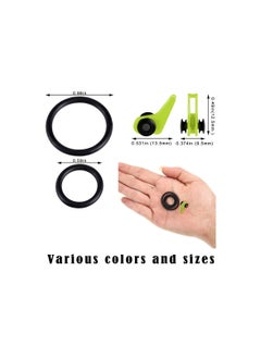 SYOSI Fishing Lure Bait Holder, Fishing Rod Hook Holder Fishing Lure Bait Keeper, with 2 Size Elastic Rubber Rings for Fishing Tackle Worm Saltwater for Worm Hooks and Treble Hook ABS Material(30 Pieces)  - Image 2