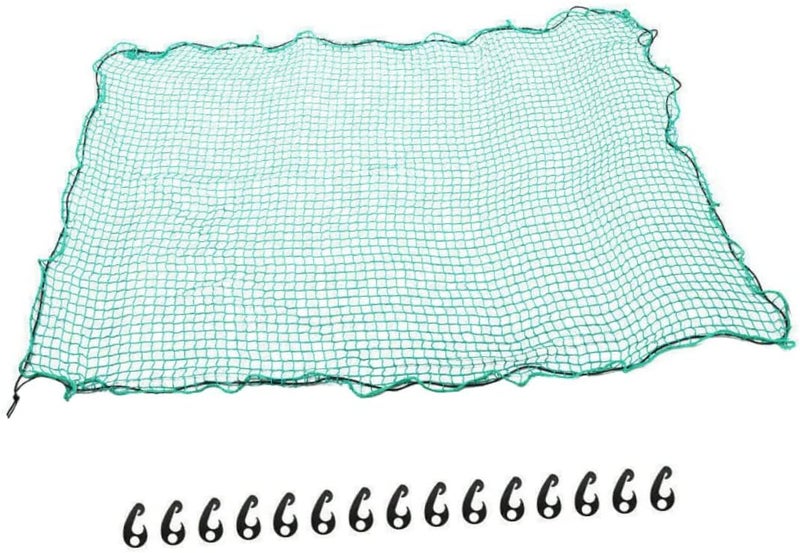 ULTECHNOVO Truck Bed Liner Cargo Net Truck Cargo Netting Trailer Net Elastic Straps Hooks - Image 1