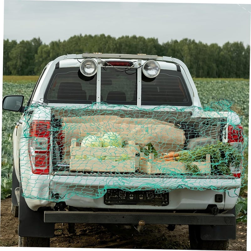 ULTECHNOVO Truck Bed Liner Cargo Net Truck Cargo Netting Trailer Net Elastic Straps Hooks - Image 5