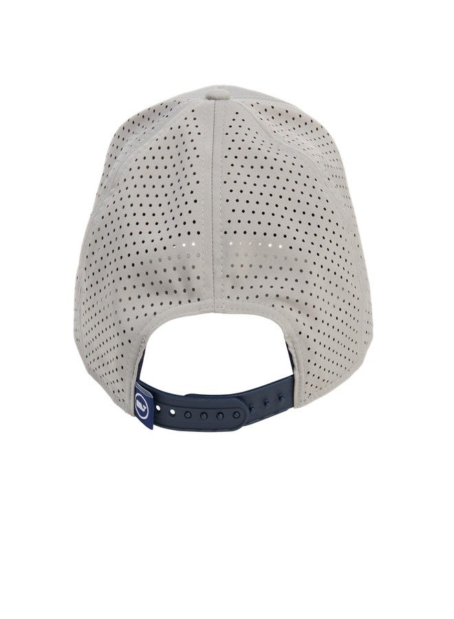 Vineyard Vines Rubber Patch Logo Box Performance Baseball Hat, Ultimate Gray, onesz - Image 2