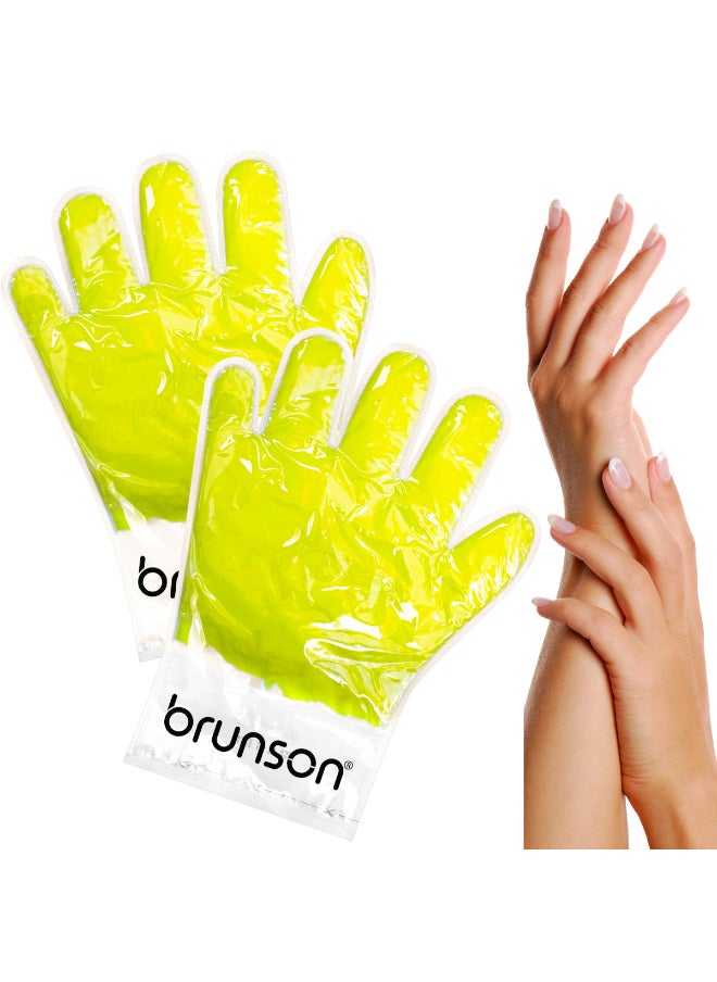 brunson 2 Pieces Nourishing Paraffin Wax Gloves - Disposable Hand Paraffin Gloves Spa Treatment - Deep Hydration And Softness - Moisturizing Manicure Gloves Wax  - Image 3