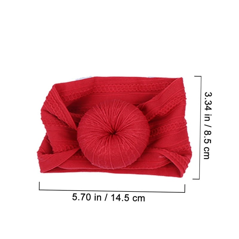 6pcs Donut Headband for Newborns Baby Boy Girl High Elasticity Turban - Image 3