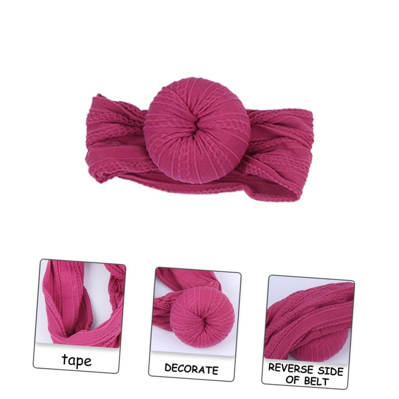 6pcs Donut Headband for Newborns Baby Boy Girl High Elasticity Turban - Image 4