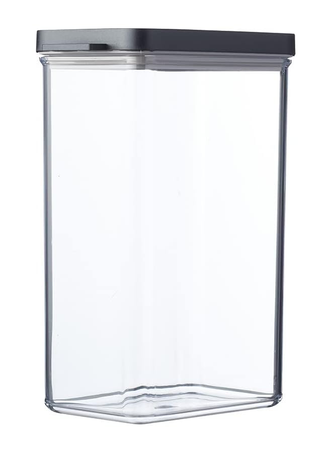 Mepal Omnia Rectangular Storage Jar, 2000 Ml Capacity, Black - Image 1