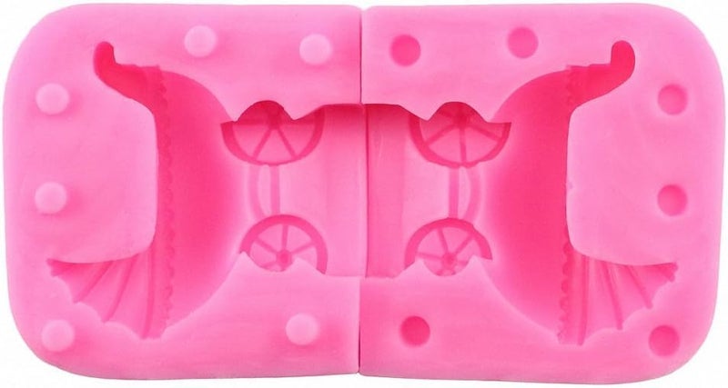 RKPM HOMES RKPM HOMES Baby Stroller Chocolate Fondant Mold I 3D Baby Pram Carriage Silicone Cupcake Mould I for DIY Handmade Sugarcraft Cake Dcor Polymer Clay Candy Gummy Cookies Muffin Resin Wax Making Small  - Image 3