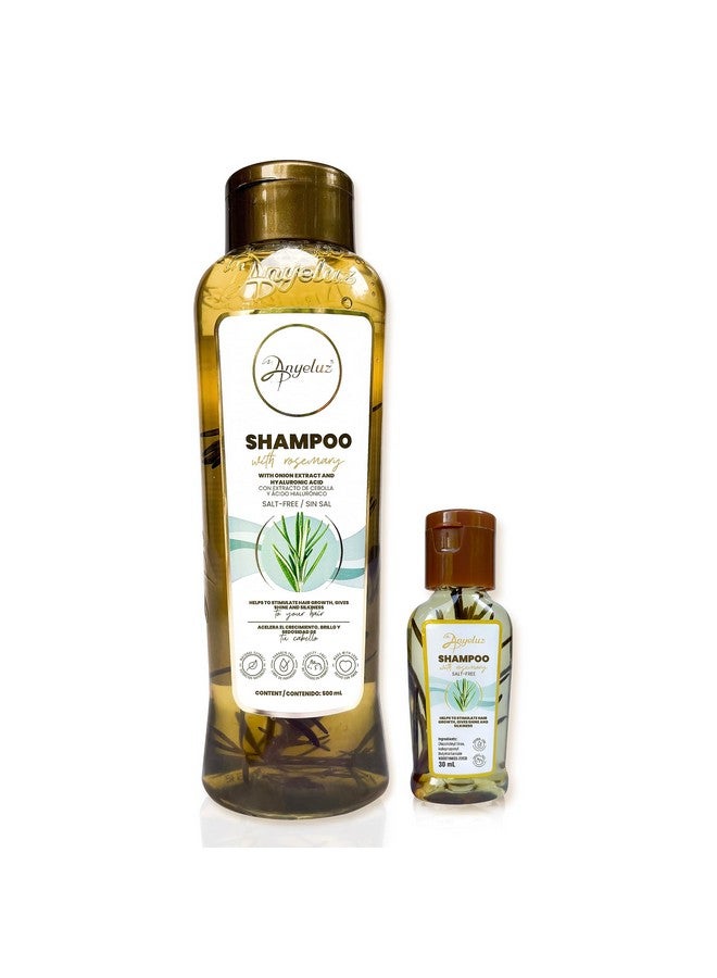 ANYELUZ Nyeluz Kit Duo Rosemary Shampoo + Mini Travel Size ; With Onion Extract ; Hyaluronic Acid And Rosemary  - Image 1
