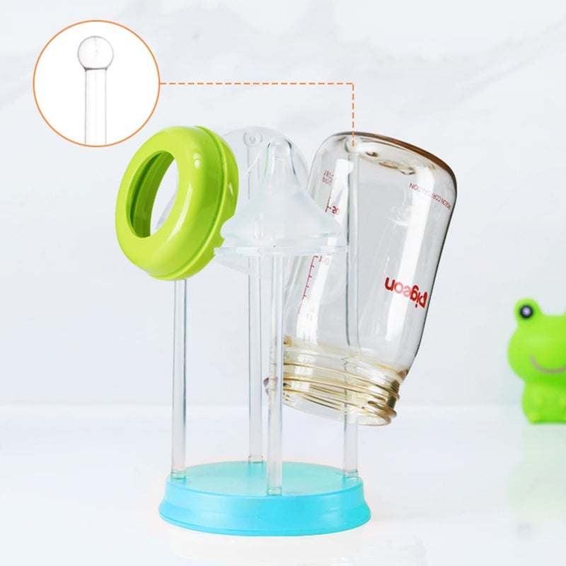 ECVV 6 in 1 Baby Bottle Brush Set with Bottle Soap Dispenser and Stand, Nipple Brush, Straw Brush, Bottle Drying Rack, Travel and Home Use - Image 5