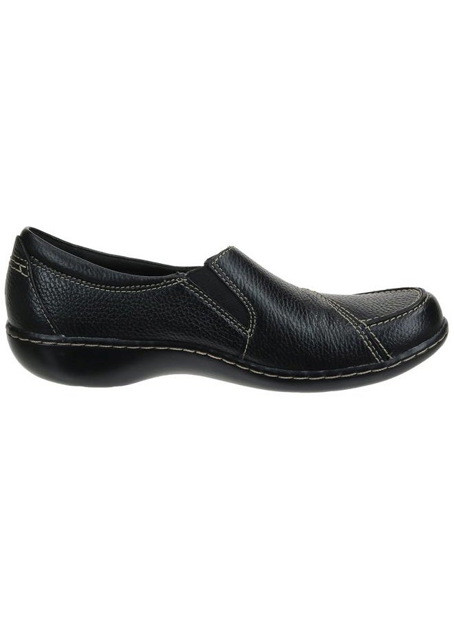 clarks Women's Ashland Lane Q Slip-On Loafer Black 6, 38 EU - Image 2