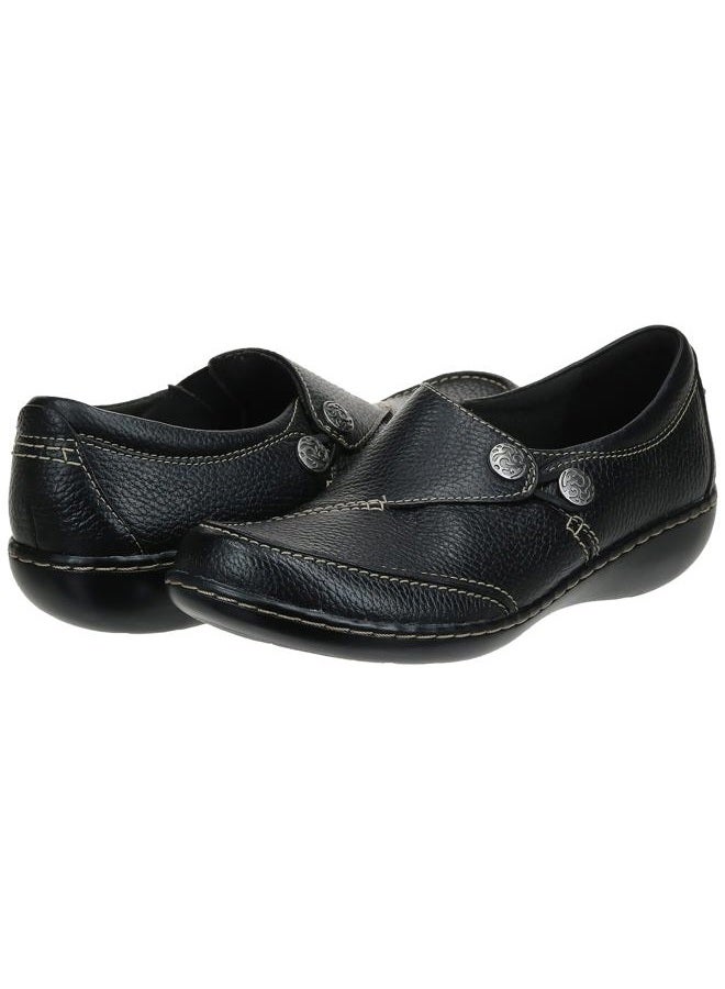 clarks Women's Ashland Lane Q Slip-On Loafer Black 6, 38 EU - Image 5
