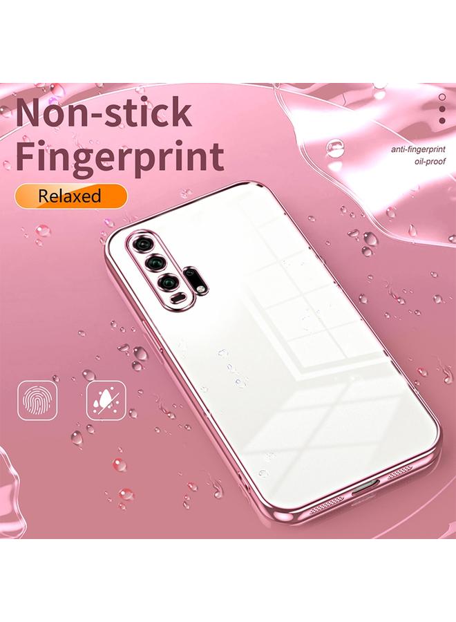 اس-توب جراب لهاتف Honor 20 Pro، جراب هاتف شفاف مطلي بفتحة دقيقة - Image 4