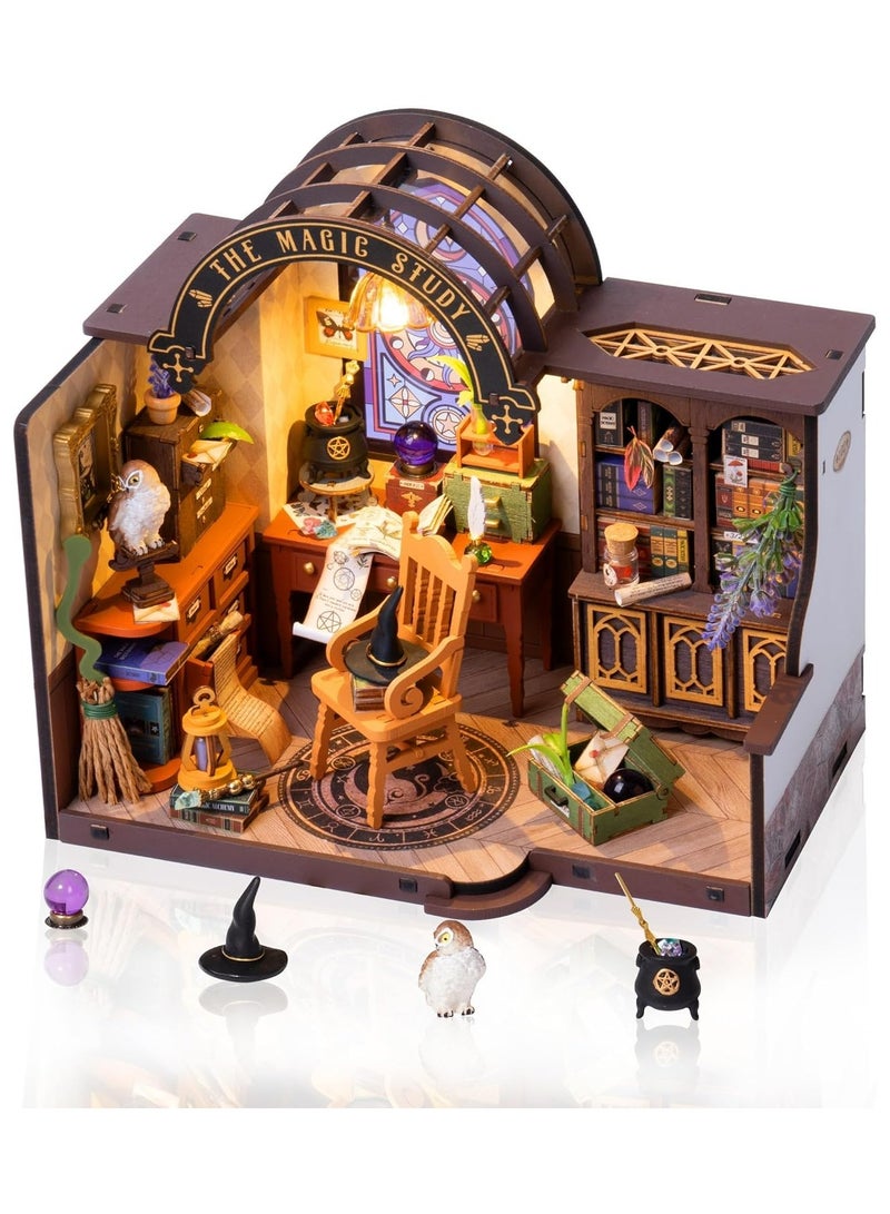 روبوتايم روليف المنزل المصغر السحري DIY DG166 مجموعة ألغاز خشبية ثلاثية الأبعاد للبالغين والمراهقين - ديكور منزلي زخرفي، هدية رمضان والعطلات، عيد الميلاد وذكرى الميلاد لعشاق الألغاز - Image 1