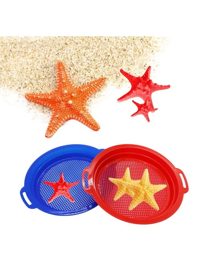 OJYUDD 4 Pcs Sands Multi-Colored Sand Sifters,Plastic Sand Sifter,Sand Sifter Sieves for Sand and Beach(Red,Blue,Yellow and Green) - Image 5