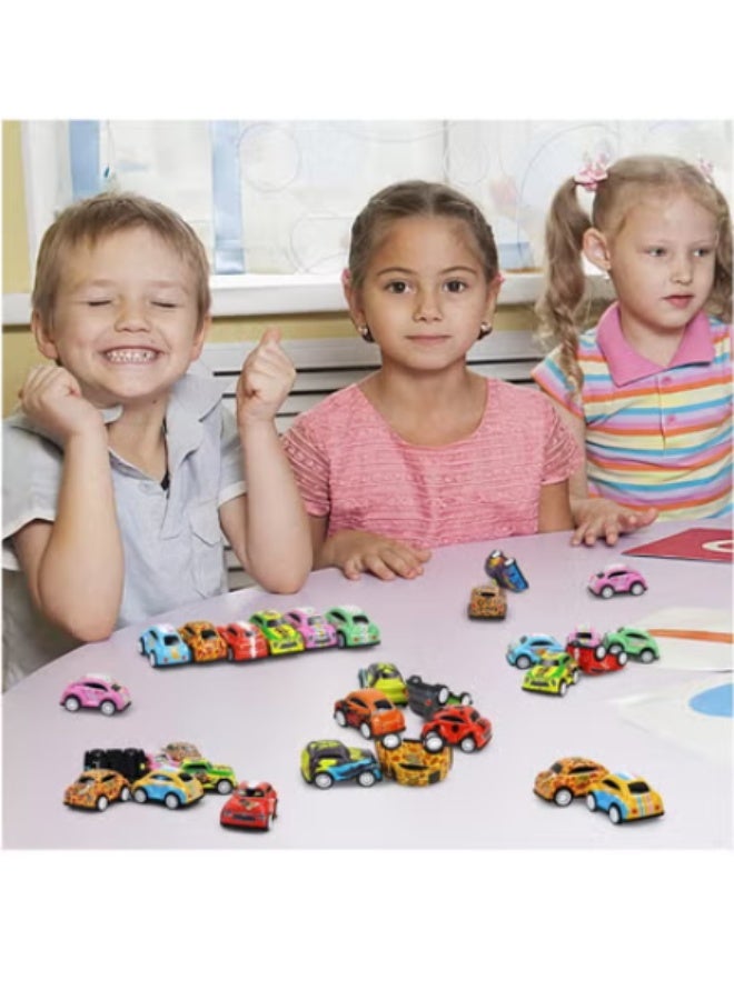 30 Pack Mini Pull Back Cars for Kids Ages 3 4 5 6 Years Old, Bulk Vehicles Set Birthday Return Gifts, Carnival Prizes for Boys and Girls, Children Party Favors and Treasure Box Toys for Classroom - Image 3