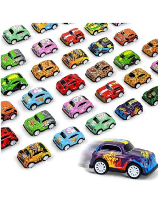 30 Pack Mini Pull Back Cars for Kids Ages 3 4 5 6 Years Old, Bulk Vehicles Set Birthday Return Gifts, Carnival Prizes for Boys and Girls, Children Party Favors and Treasure Box Toys for Classroom - Image 1