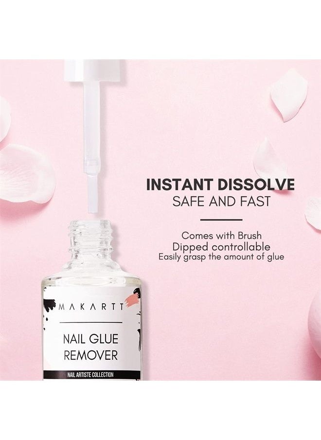 MAKARTT - Instant Nail Glue Remover for Press on Nails, 0.34oz Glue Off for Strong Nail Glue Nail Polish, Debonder Nail Tips Acrylic Nails Fake Nails Adhesive Acetone Free, Can't Remove Gel Nail Polish - Image 1