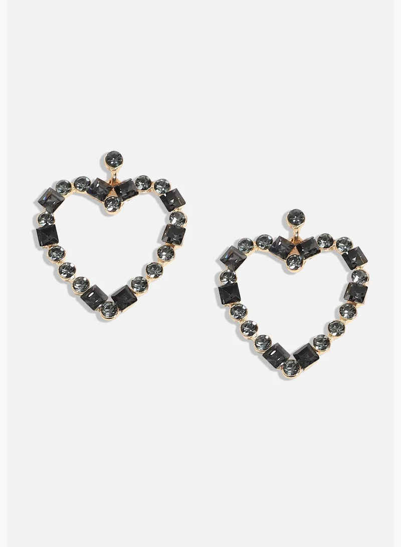 SOHI Gold Plated Designer Stone Western Wear Drop Earring For Women