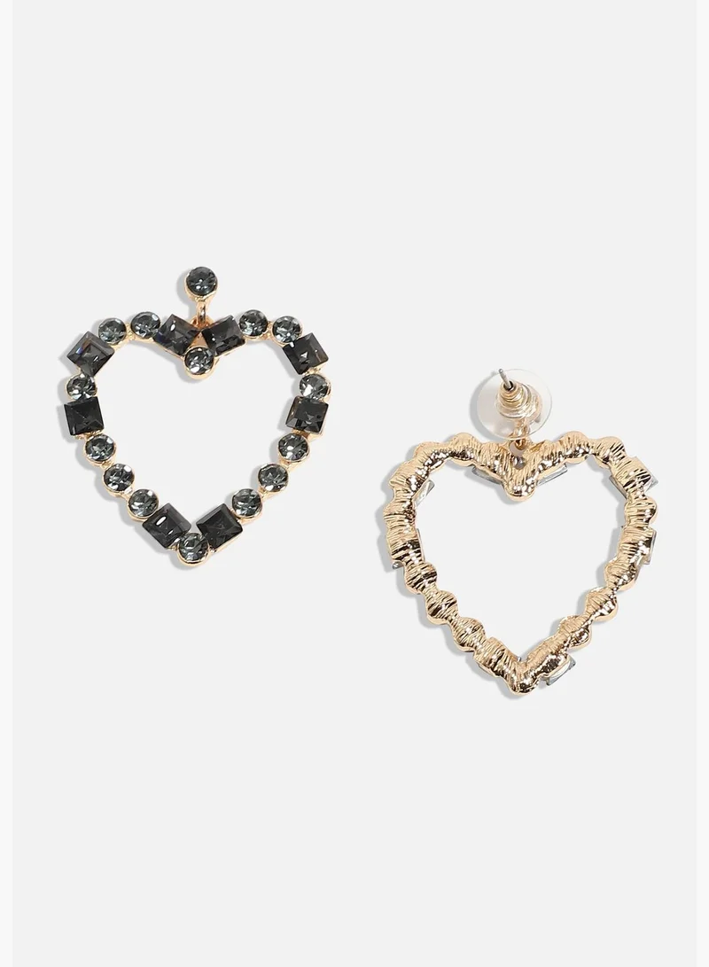 SOHI Gold Plated Designer Stone Western Wear Drop Earring For Women