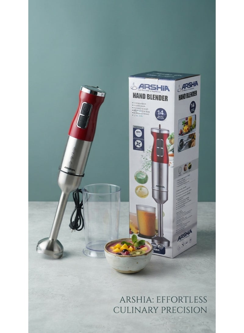 ARSHIA 2-in-1 Hand Blender, 600W, Model AS-605 - Image 2