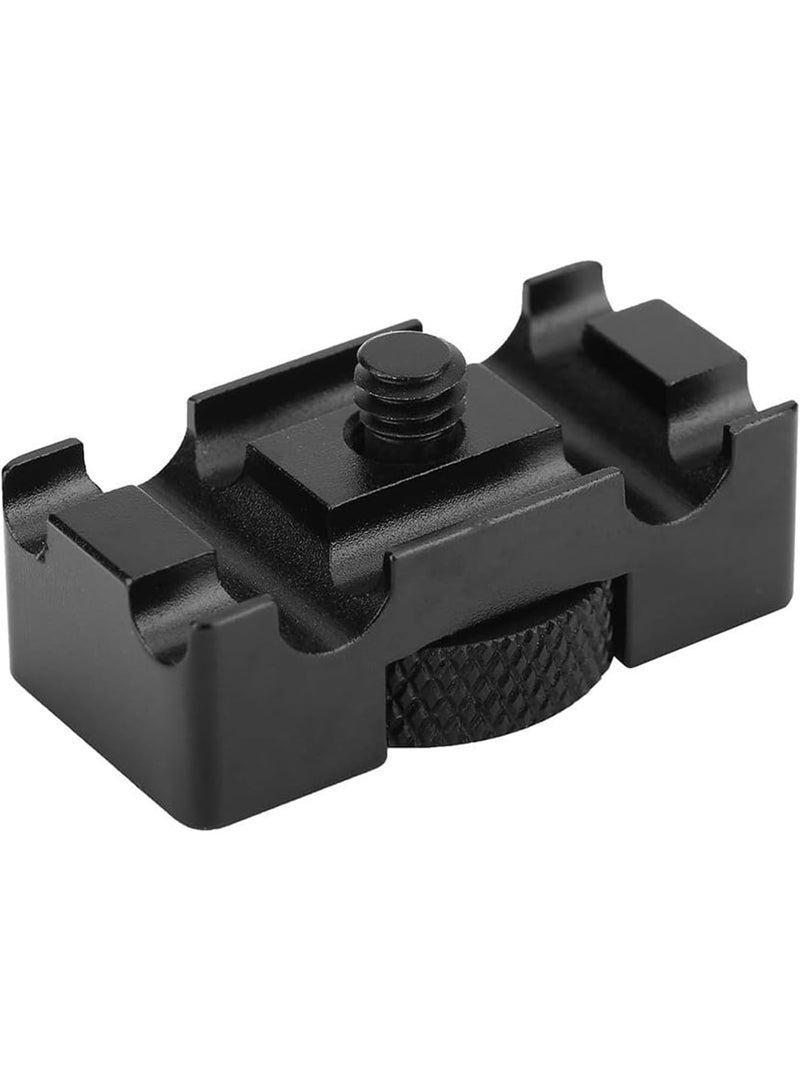 Camera Cable Lock Clamp, Aluminum Alloy Tether Cable Block Clip with 4 Grooves, USB C Tethering Cable Lock Clip Clamp for All DSLR Cameras Cable - Image 1