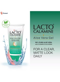 Lacto Calamine Aloe Vera Gel For Face | 150G | Moisturizer For Face With 99% Pure Natural Aloevera, Vitamin E & Glycerin For Hydrating Skin, Body & Hair | No Parabens, No Sulphates  - Image 3
