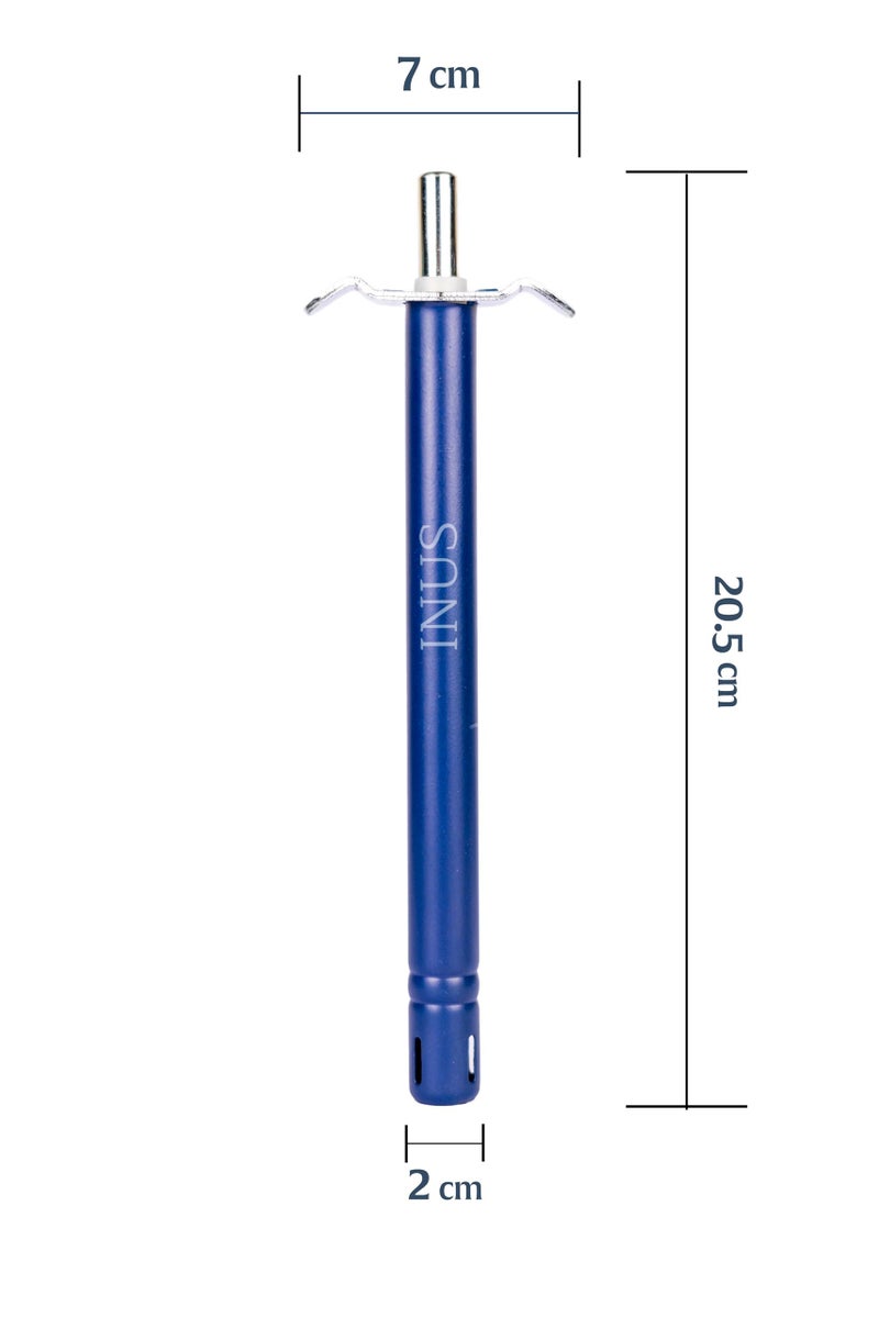 INUS Easy Grip Metal Regular Gas Lighters for Kitchen Use Gas Stove Lighter & Gas Stoves, Restaurants (Color - Blue - Long) Pack of 1 - Image 3