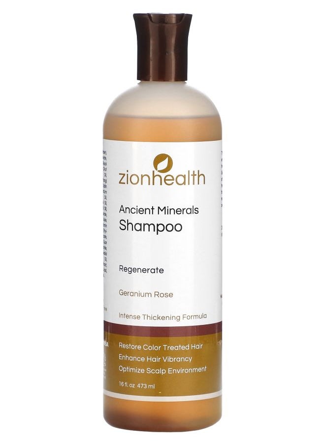 Zion Health Ancient Minerals Shampoo Geranium Rose 16 fl oz (473 ml) 