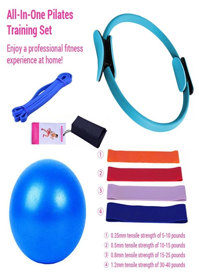 Karlak Pilates Ring Circle,Pilates Equipment for Home Workouts Pilates Ring and Ball Set Resistance Bands & More Perfect for Home Pilates Equipment - Image 2