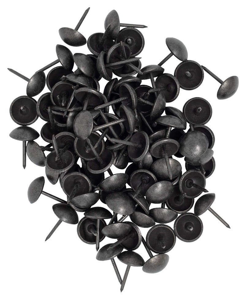 ComfortStyle Premium Upholstery Tacks, Nailhead Decorative Trim for Furniture, 7/16-inch Diameter (200, Black Pearl) - Image 1