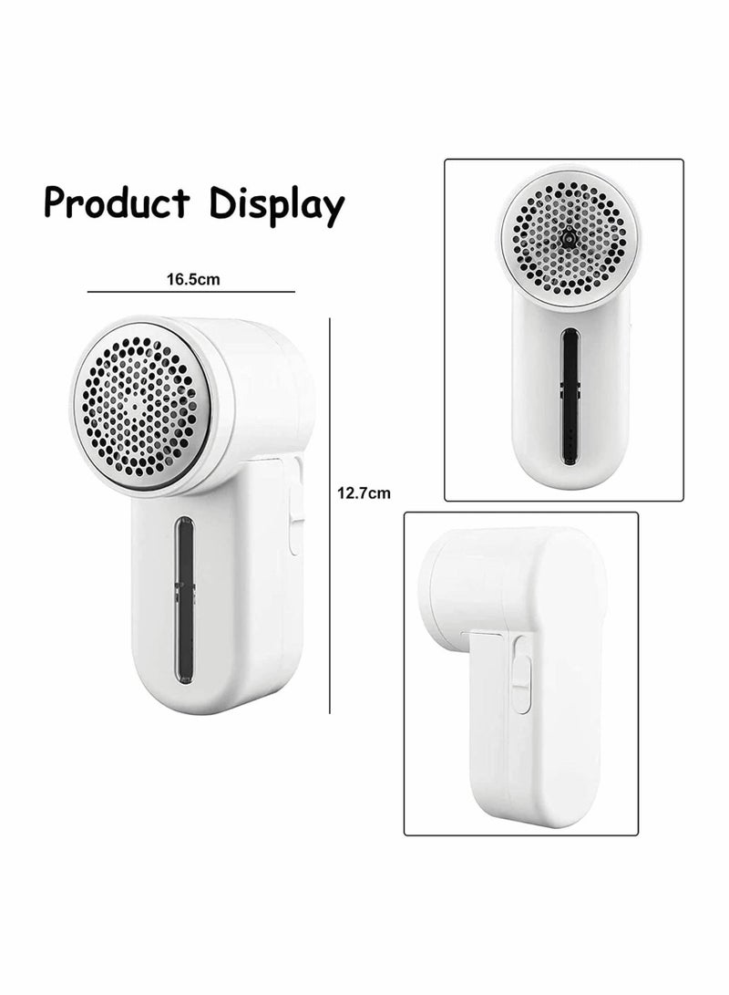 Y&D Fabric Shaver Fuzz Remover, Rechargeable with 6-Blades, Dual Protection, Effectively and Quickly Remove for Clothes, Sweater, Curtain, Socks, Couch, Blanket - Image 5