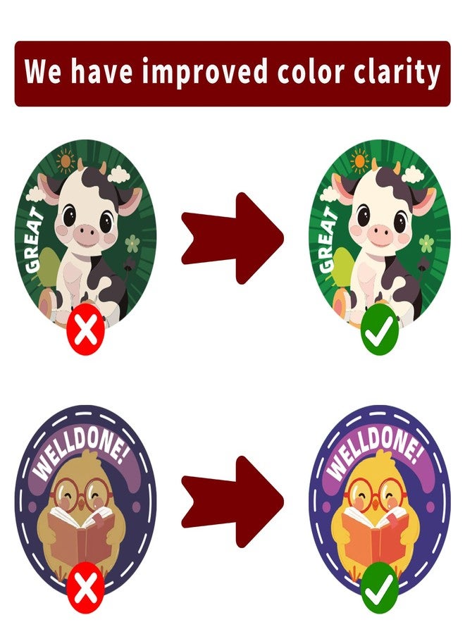 METAPRINT 3 Rolls of Reward Stickers for Kids, 1500 Pcs Teacher Motivational Stickers Supplies for School Classroom Home, 24 Designs (Each Measures 1 in Diameter) - Image 2