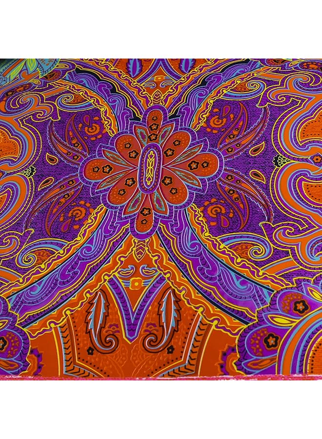 إيروريكس طقم غطاء لحاف بوهيمي مكون من قطعتين، طقم أغطية سرير على الطراز الغريب، طقم أغطية سرير بوهو مقاوم للبهتان، غطاء لحاف من الألياف الدقيقة بطباعة نمط مقاس مزدوج واحد - Image 4