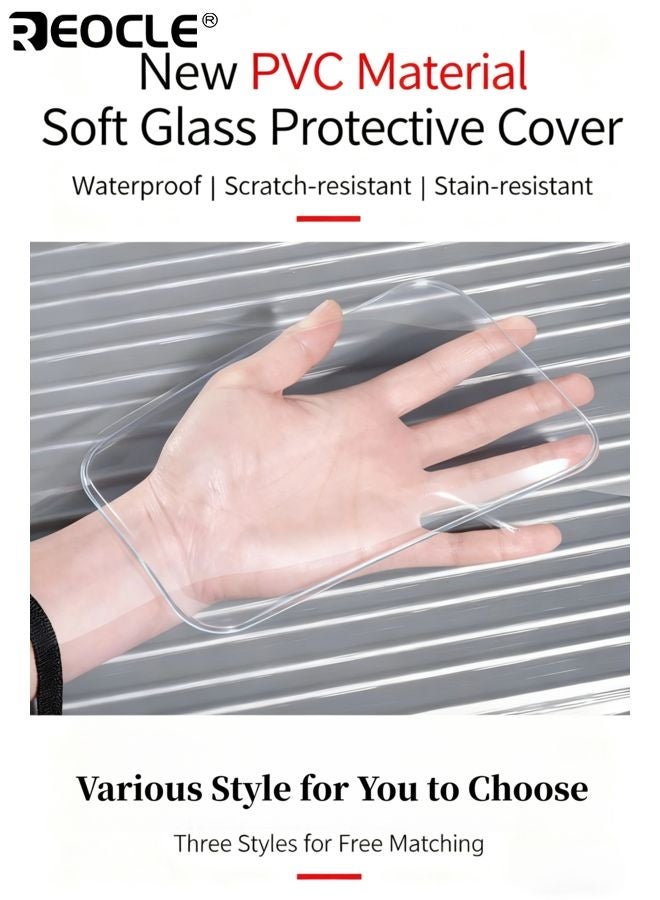 REOCLE Luggage Protector Cover with PVC Material and Dust Proof Design Travel Suitcase Protector with Handle Access Slot for Airplane Transport Use - Image 4